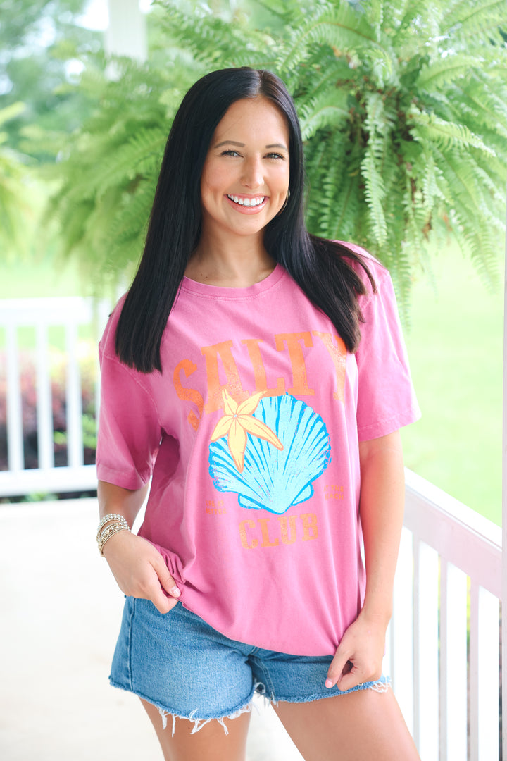 Salty Club Graphic Tee "Rose"