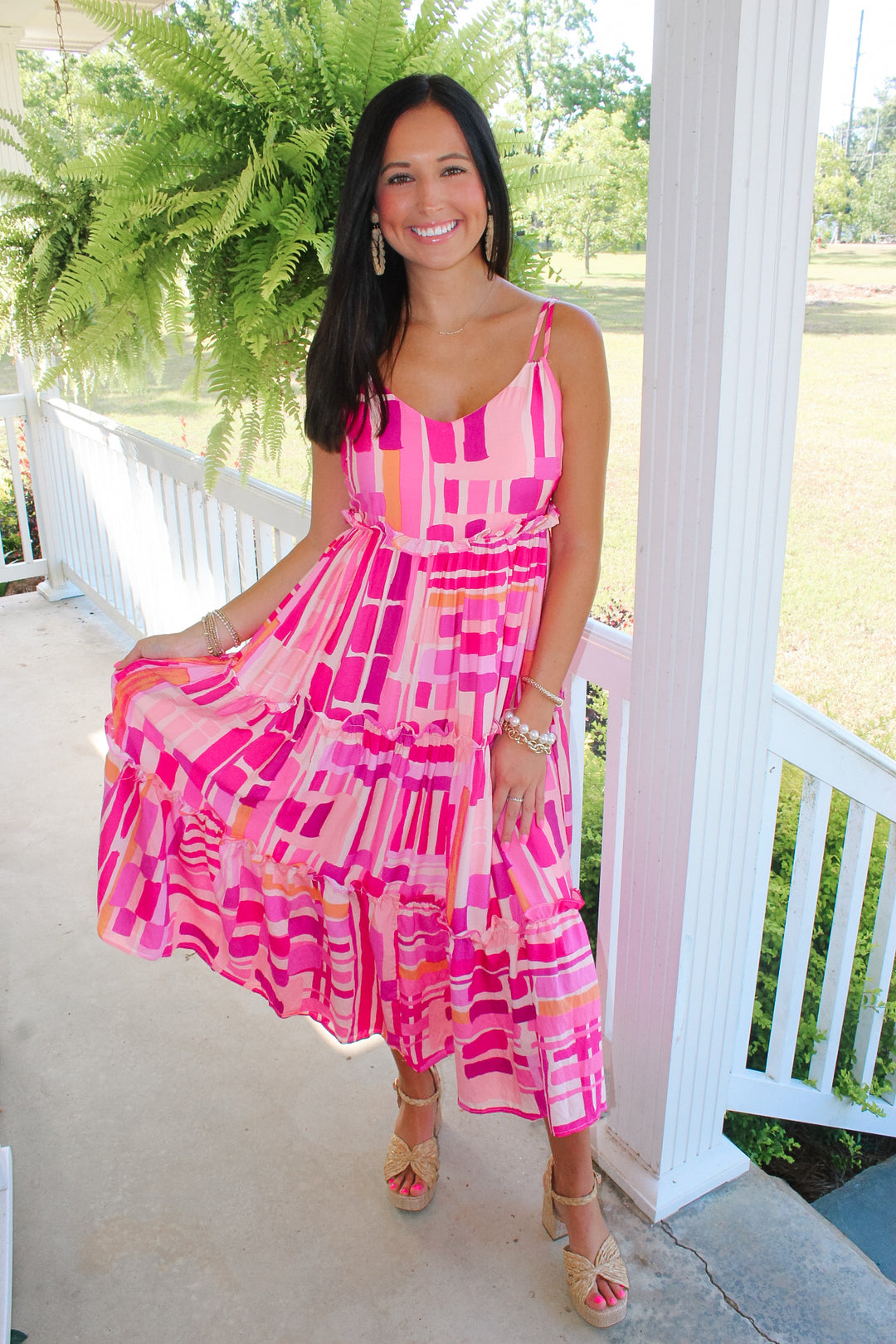 Amelia Midi Dress "Pink"