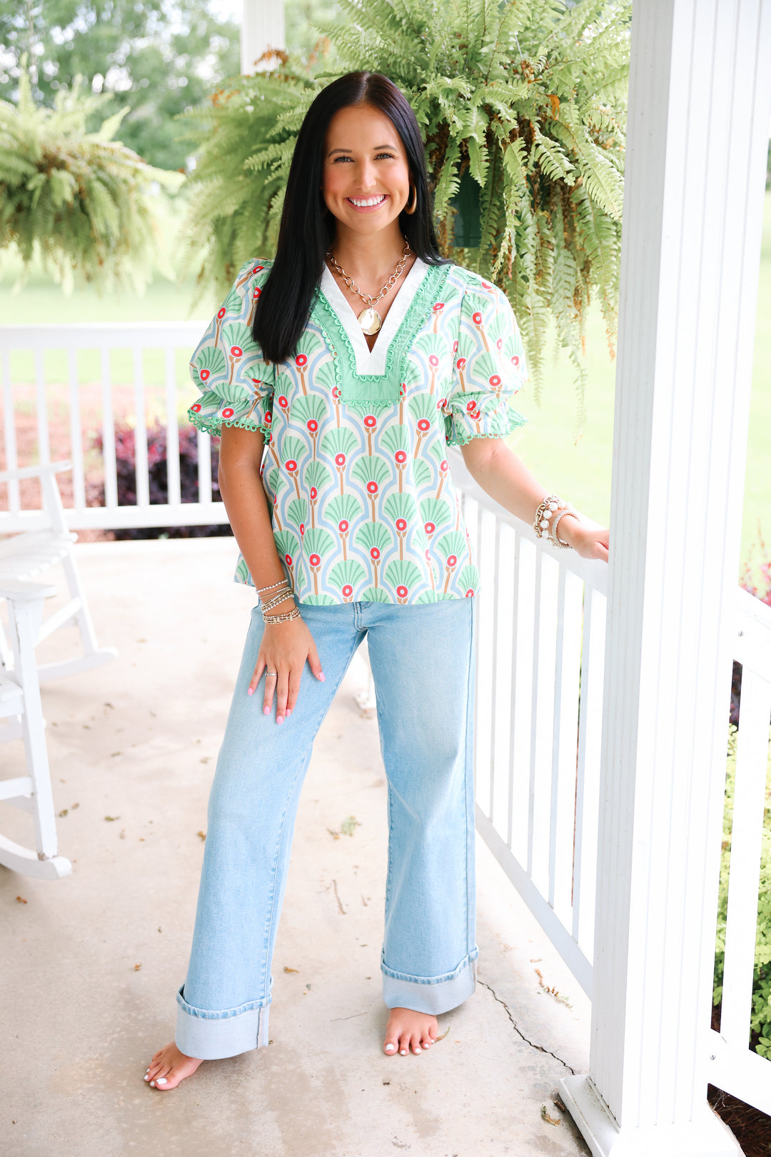 Claire Top "Green"