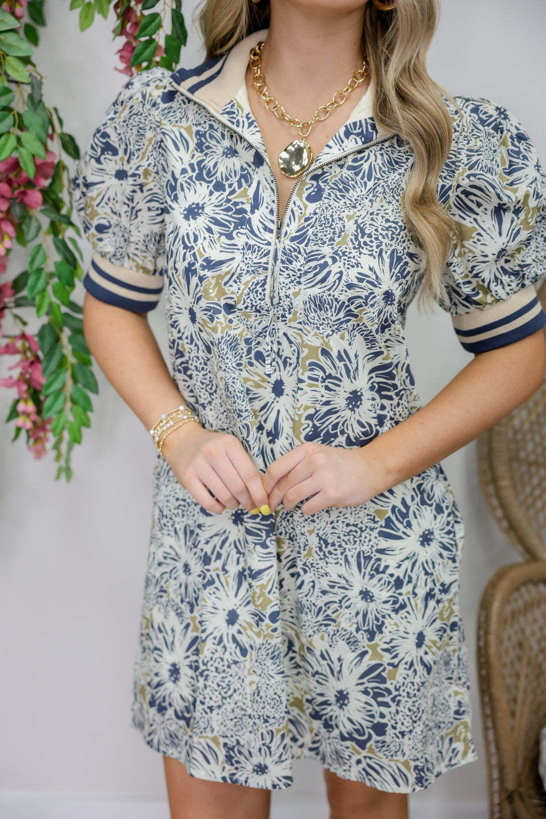 Pineland Slate Mini Dress