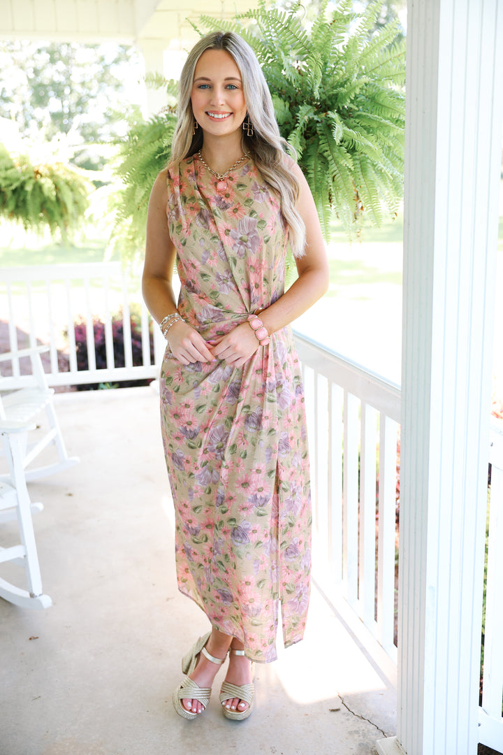 Wishful Breeze Dress "Camel"