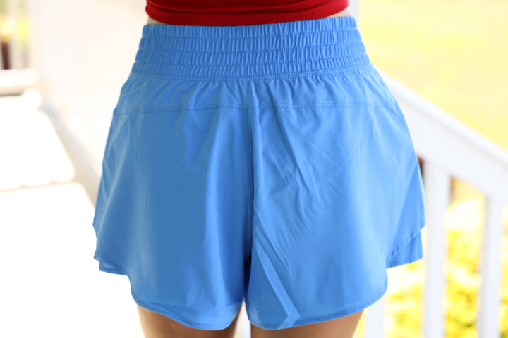Active Poly Micro Short "Aqua Splash"