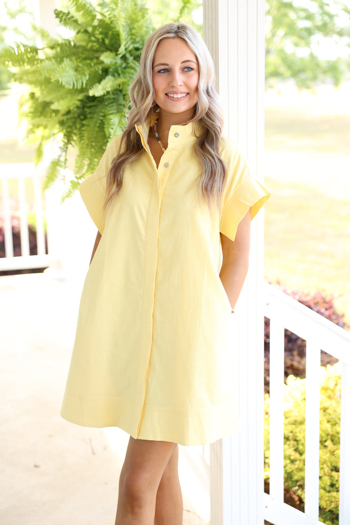 Easy Living Mini Dress "Yellow"