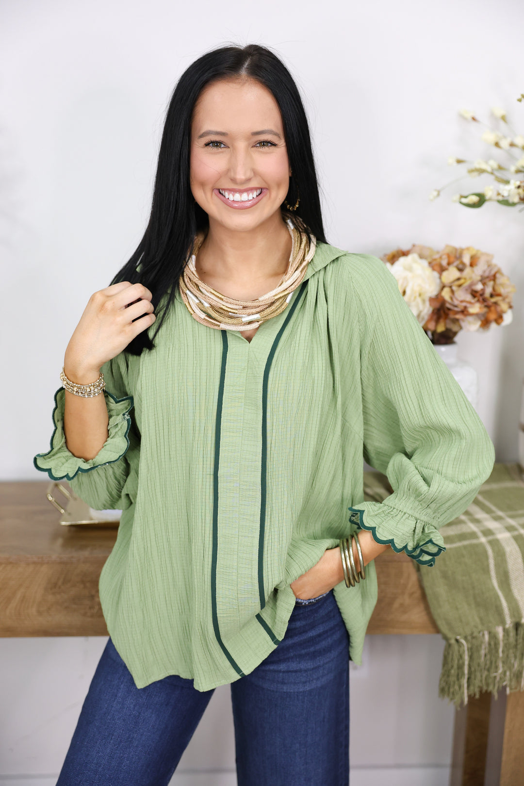 Sage Serenity Top