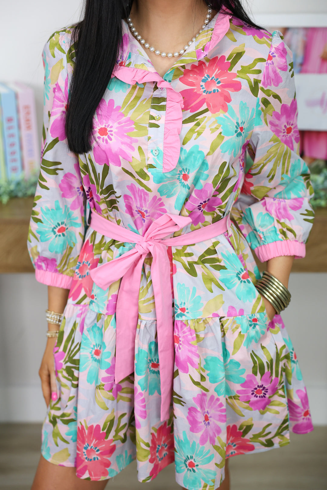 Ever Bloom Dress "Pink Mix"