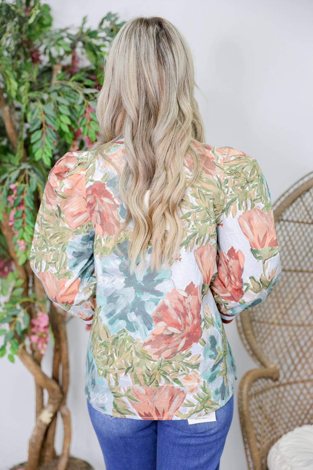 Chestnut Florals Top