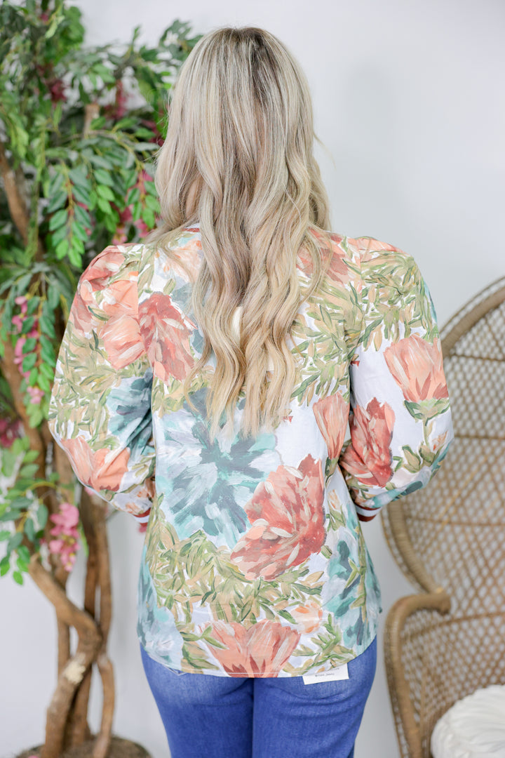 Chestnut Florals Top