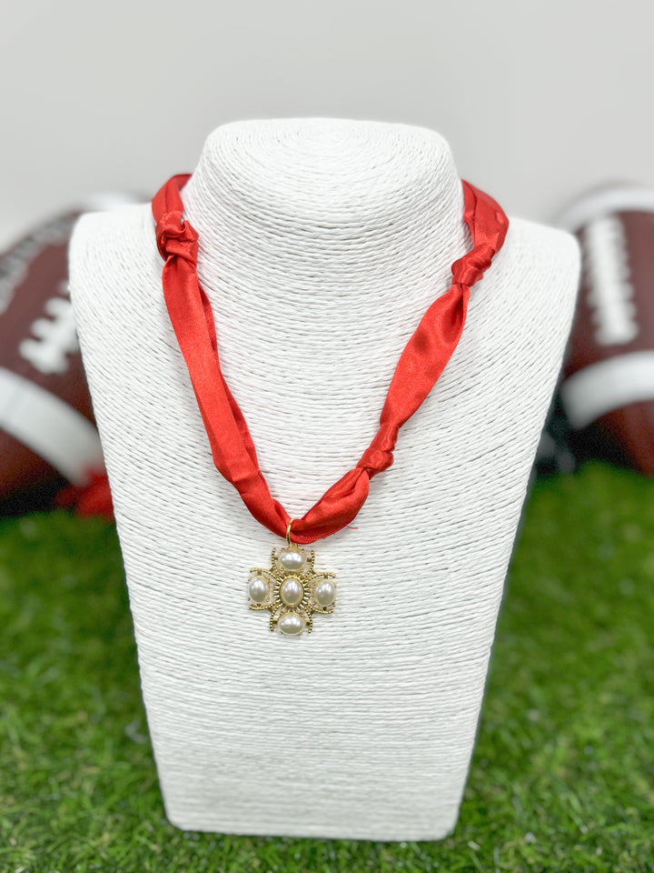 Hart Designs Jewelry - Red Classy Scarf Necklace