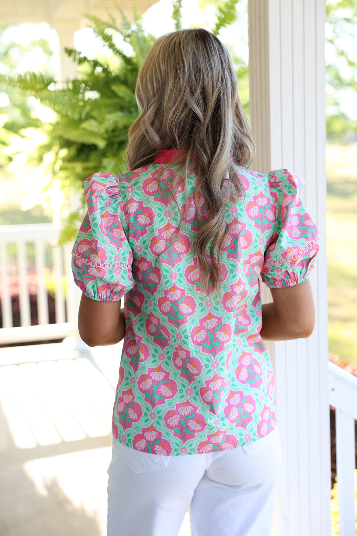 Pink Petal Pop Top