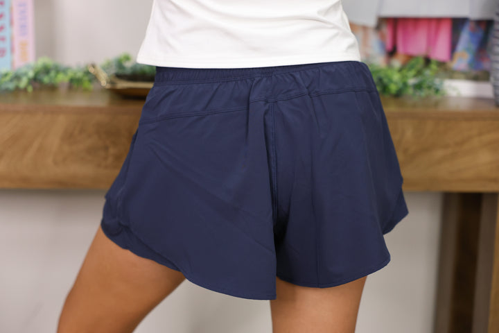Active Poly Micro Short "Navy"
