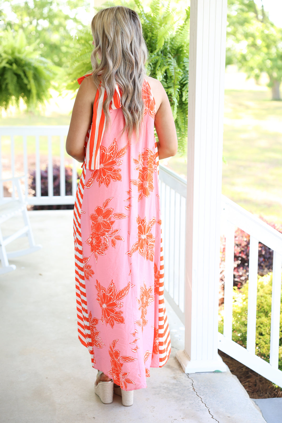 Island Breeze Maxi Dress "Pink"