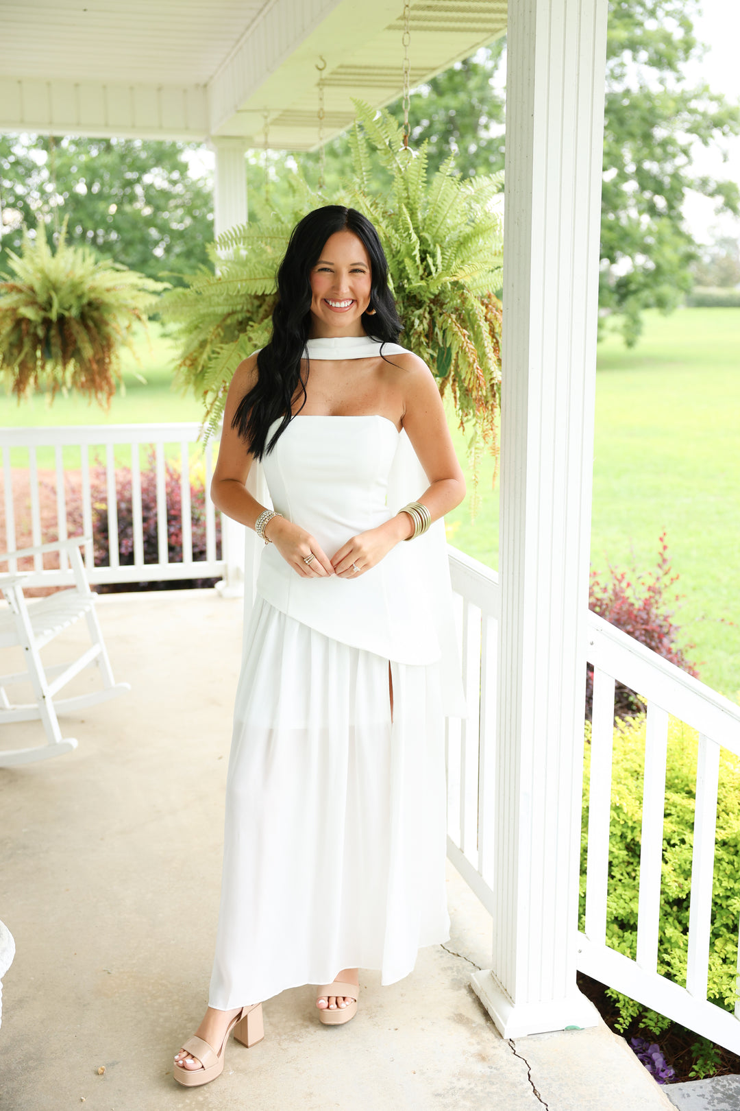 White Magnolia Maxi Dress