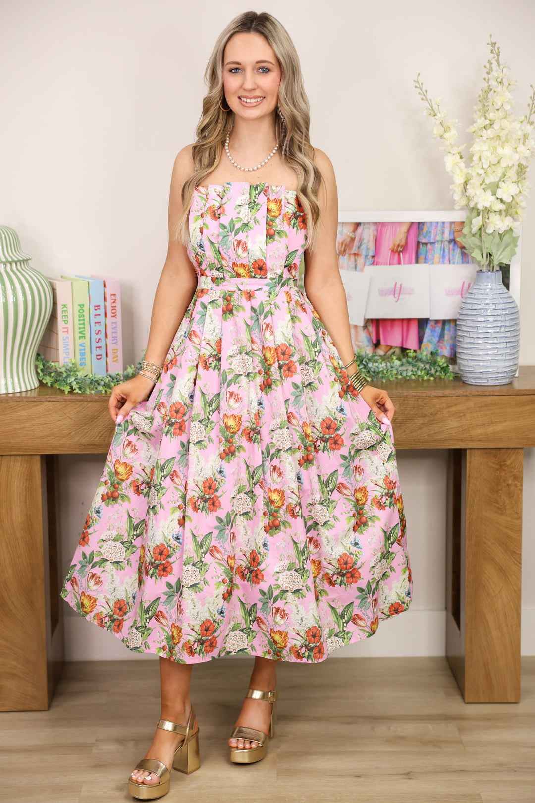 Meadow Muse Strapless Dress