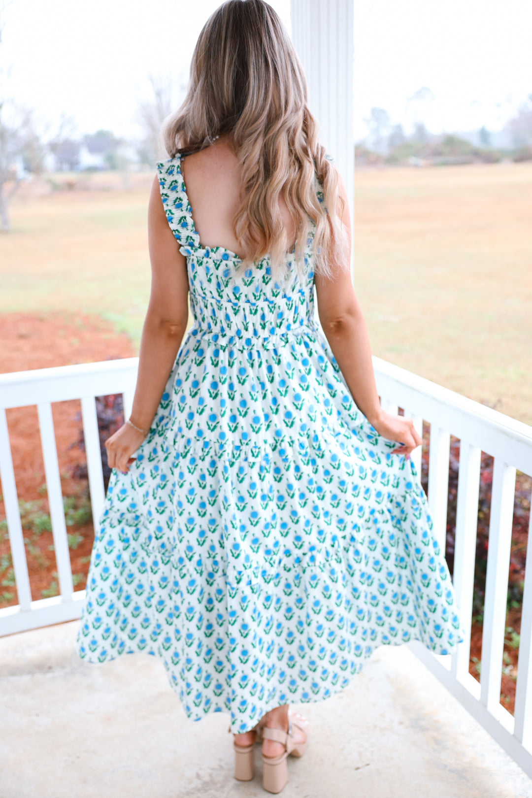 Sunny Spring Breeze Dress "Blue"