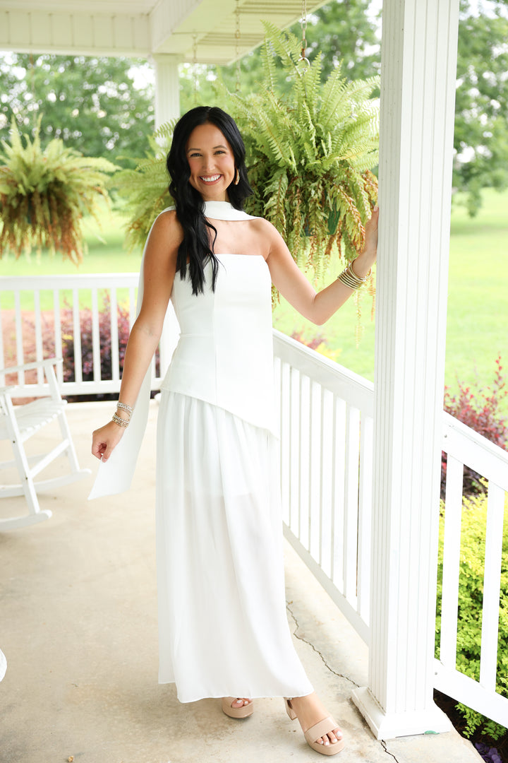 White Magnolia Maxi Dress