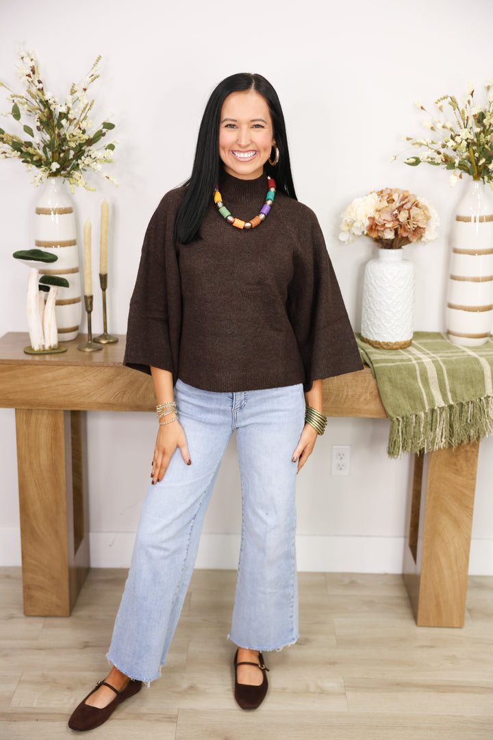 Staple Sweater Top "Brown"