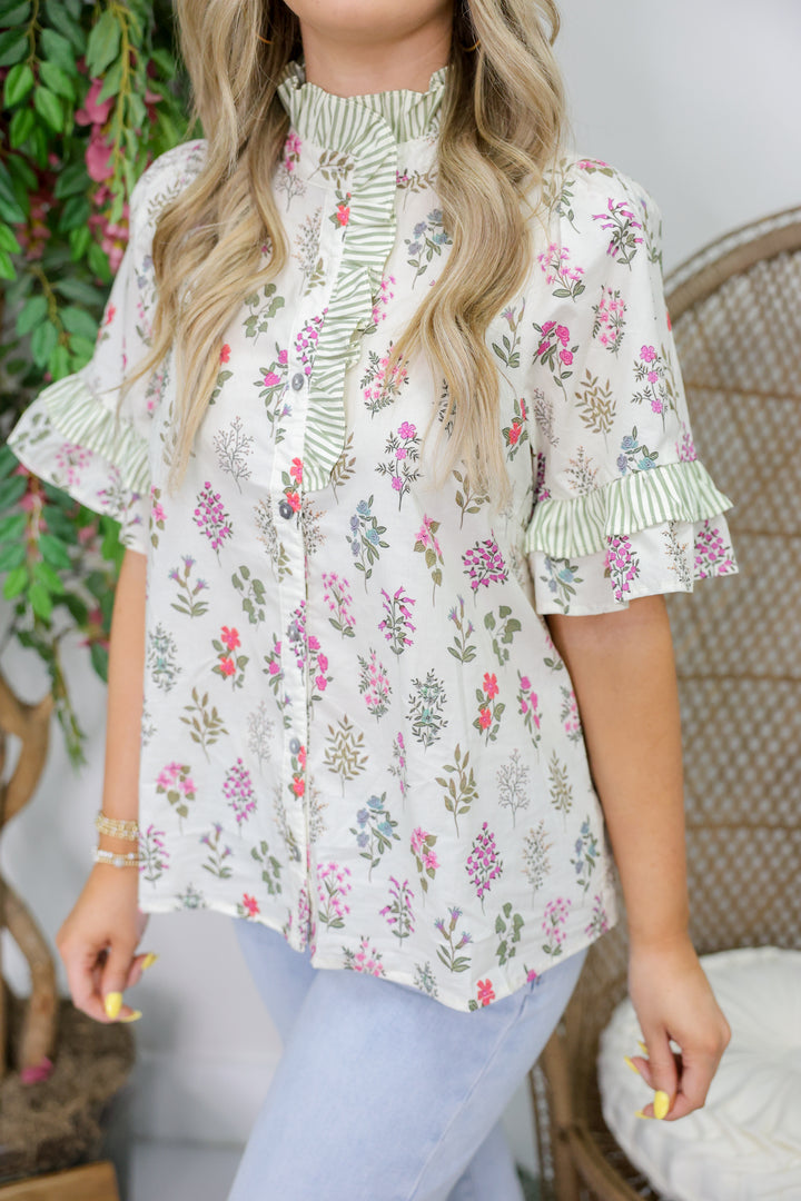 Falling Blooms Top