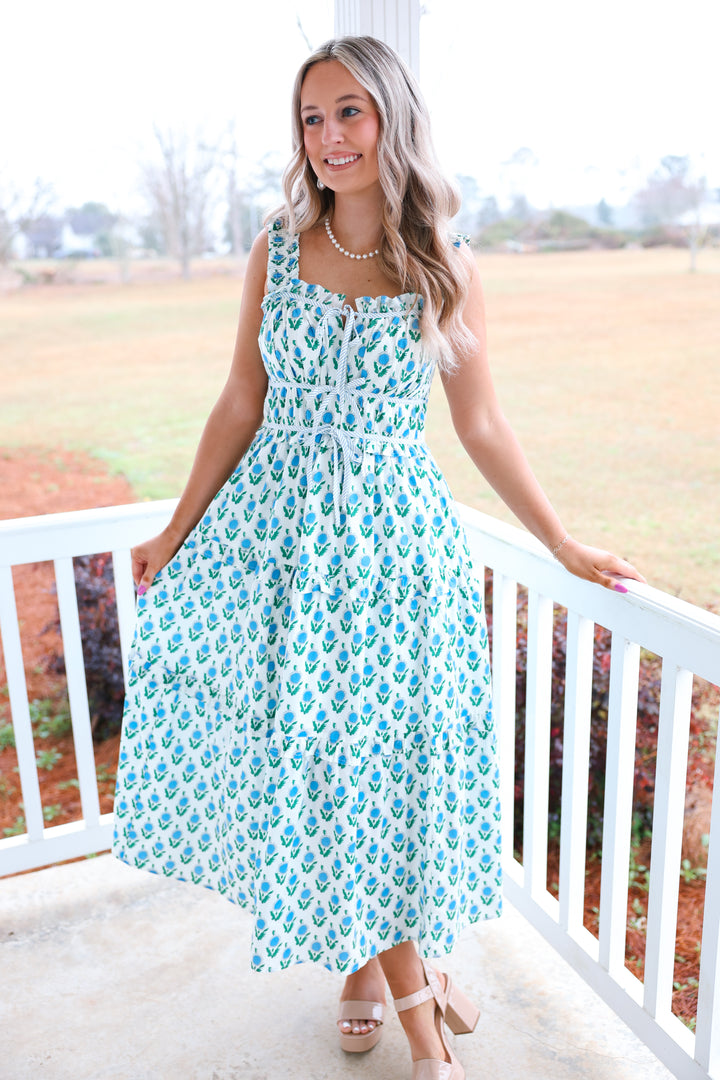 Sunny Spring Breeze Dress "Blue"