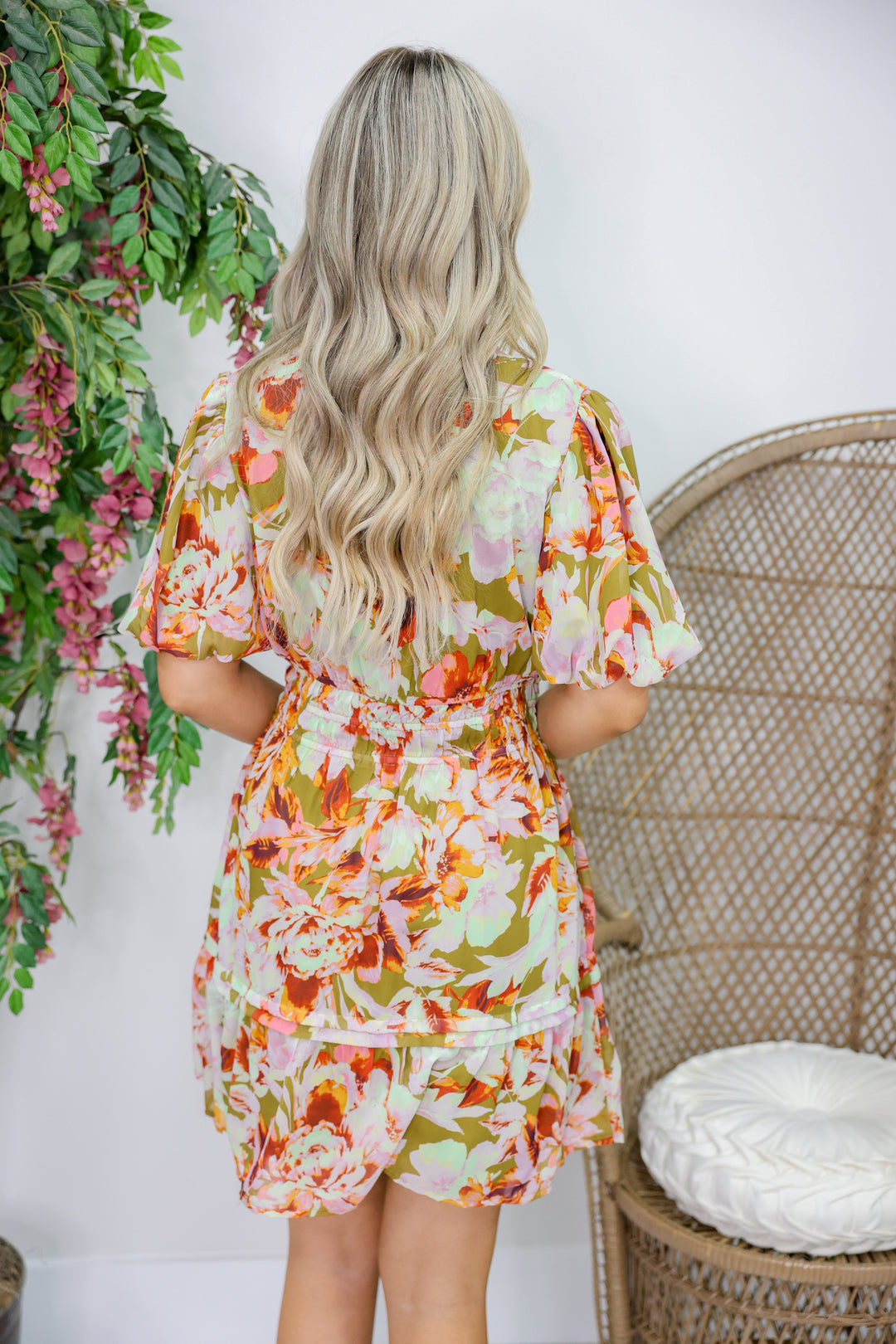 Breezy Bronze Mini Dress