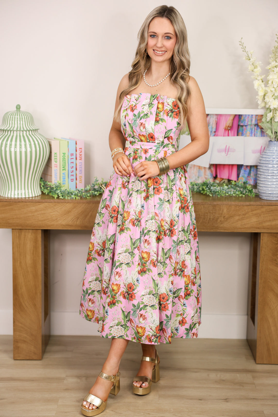 Meadow Muse Strapless Dress