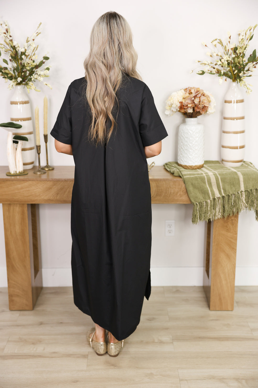 The Staple Midi Dress "Black"