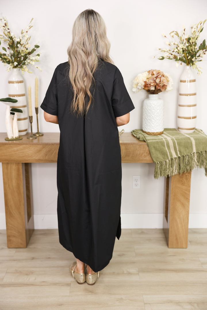 The Staple Midi Dress "Black"