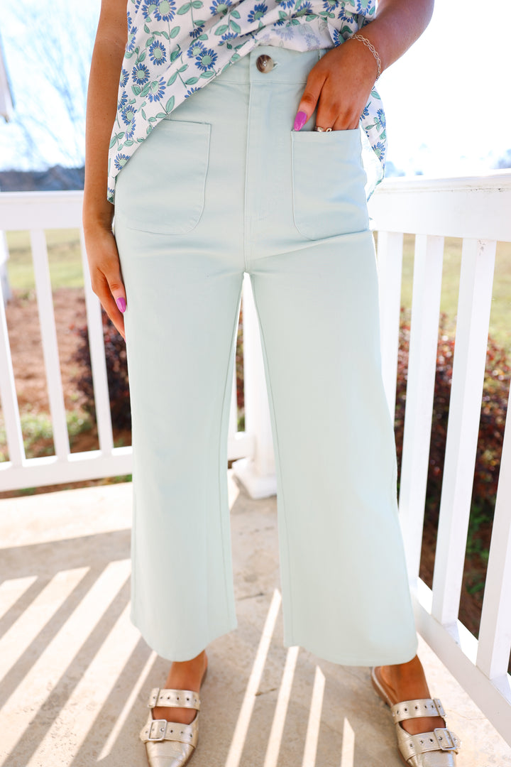 Camille Pants "Seafoam"