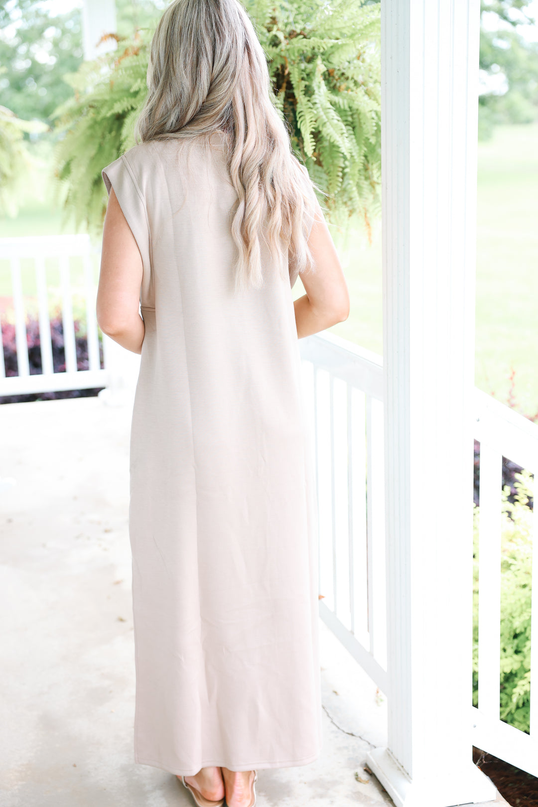 Butter Soft Side Slit Maxi "Taupe"