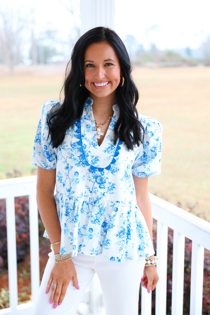 Pretty Follies Top "Blue"