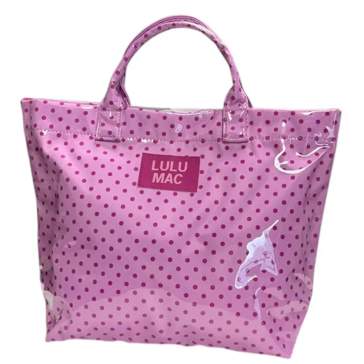 LULU MAC - Tote Bag "Pink/Hot Pink Dot"