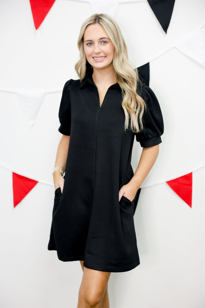 Casual Cue Dress "Black"