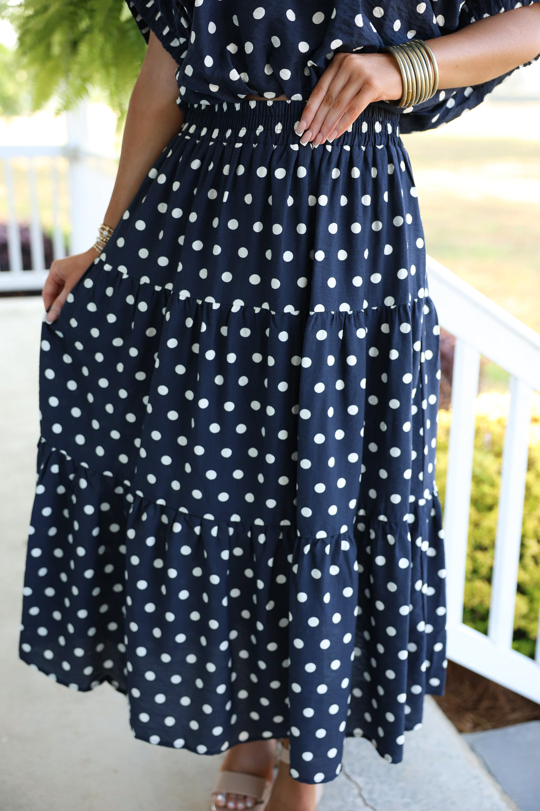 Pretty in Polka Set "Navy"
