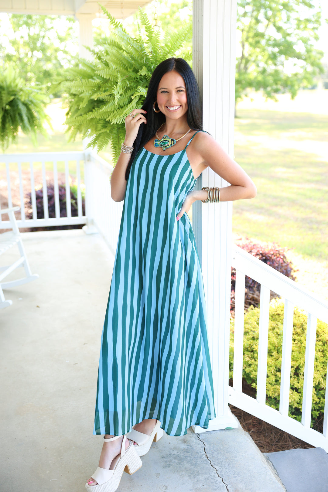 Capri Coast Maxi Dress "Blue"