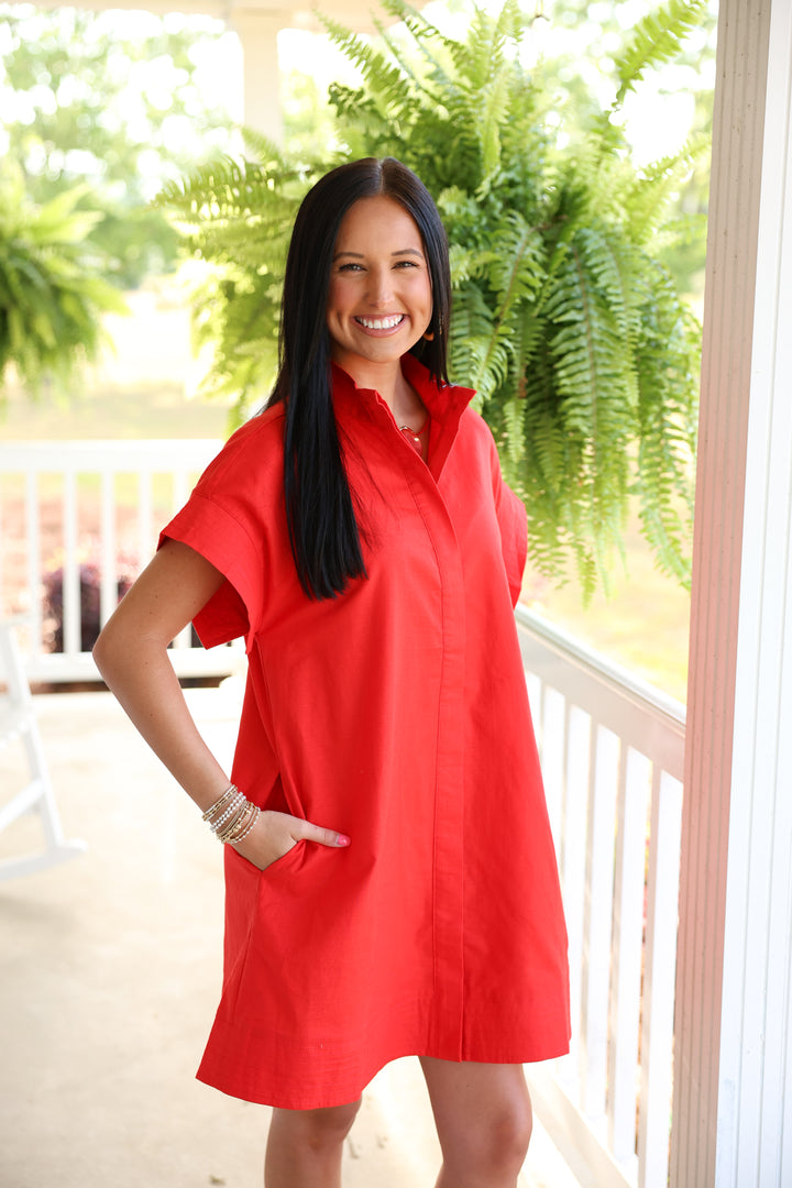 Easy Living Mini Dress "Red"