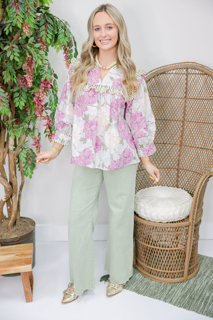 Purple Rain Floral Top