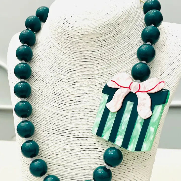 Holiday Beaded Gift Necklace