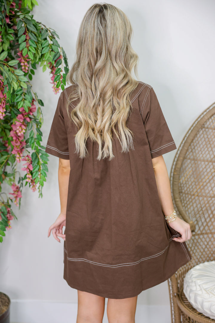 Charlie Chocolate Stitch Dress