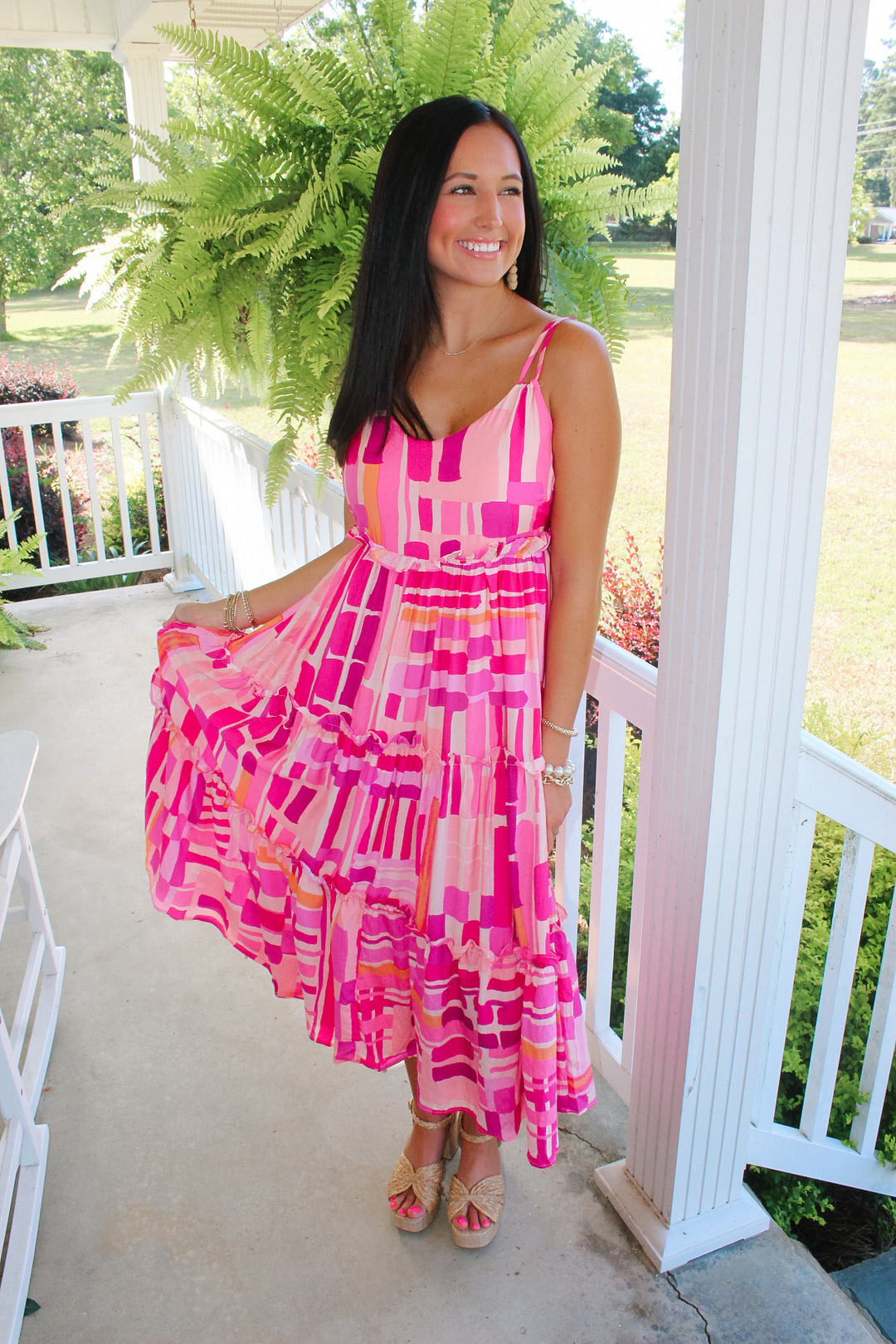 Amelia Midi Dress "Pink"