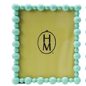 Hazel Mazel 8-3/4"W Phot Frame "Teal"