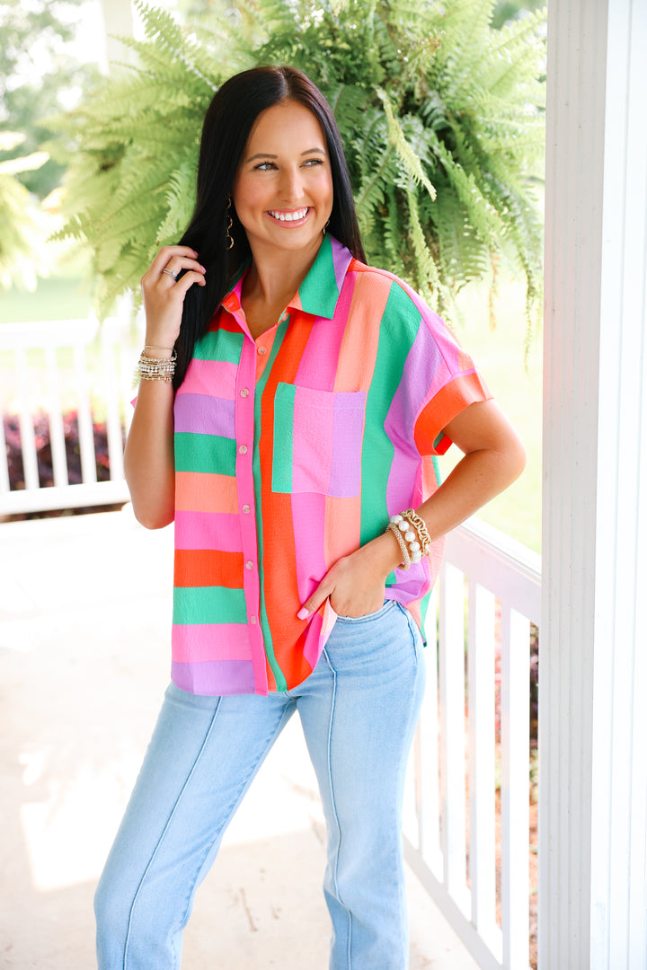 Multicolor Stripes Top