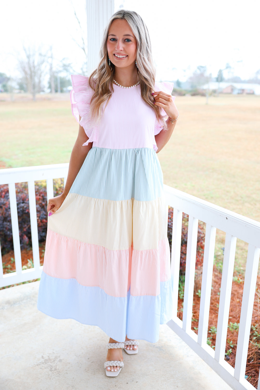 Pretty Pastels Midi Dress