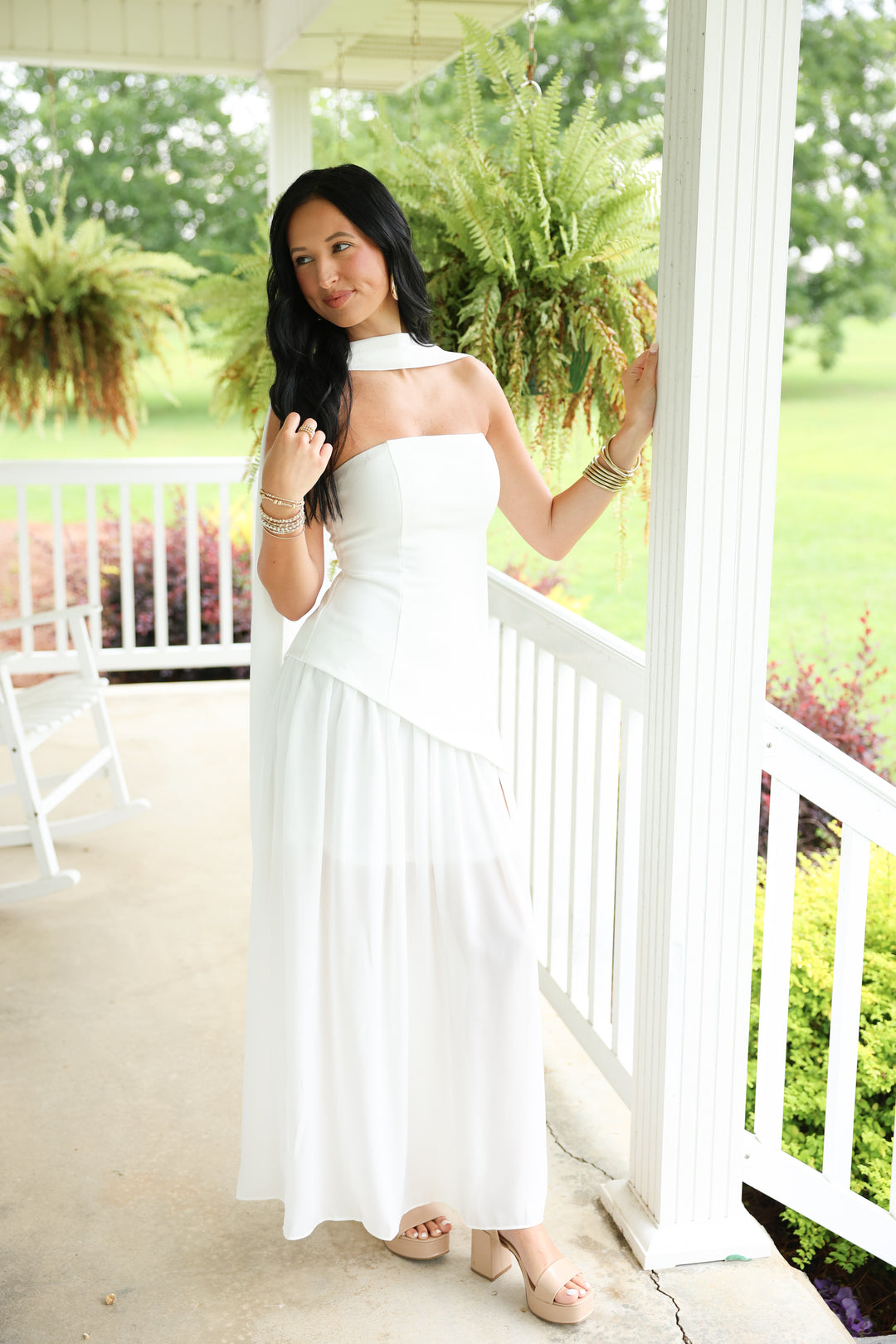 White Magnolia Maxi Dress