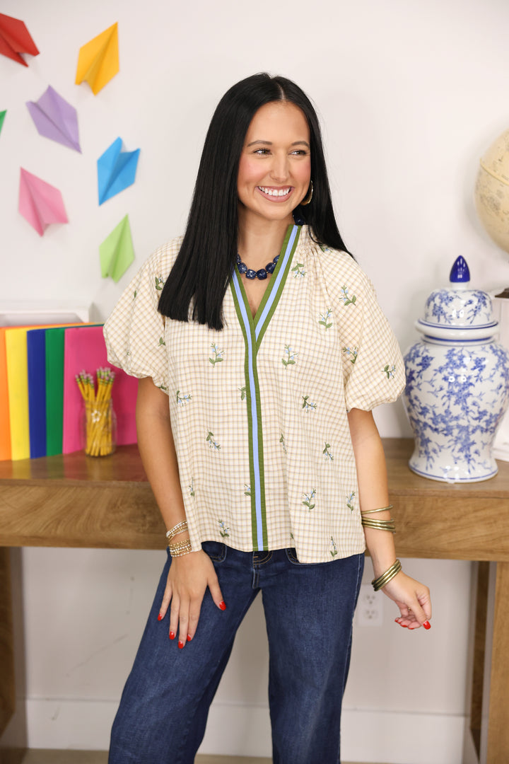 Harvest Garden Top "Ecru"