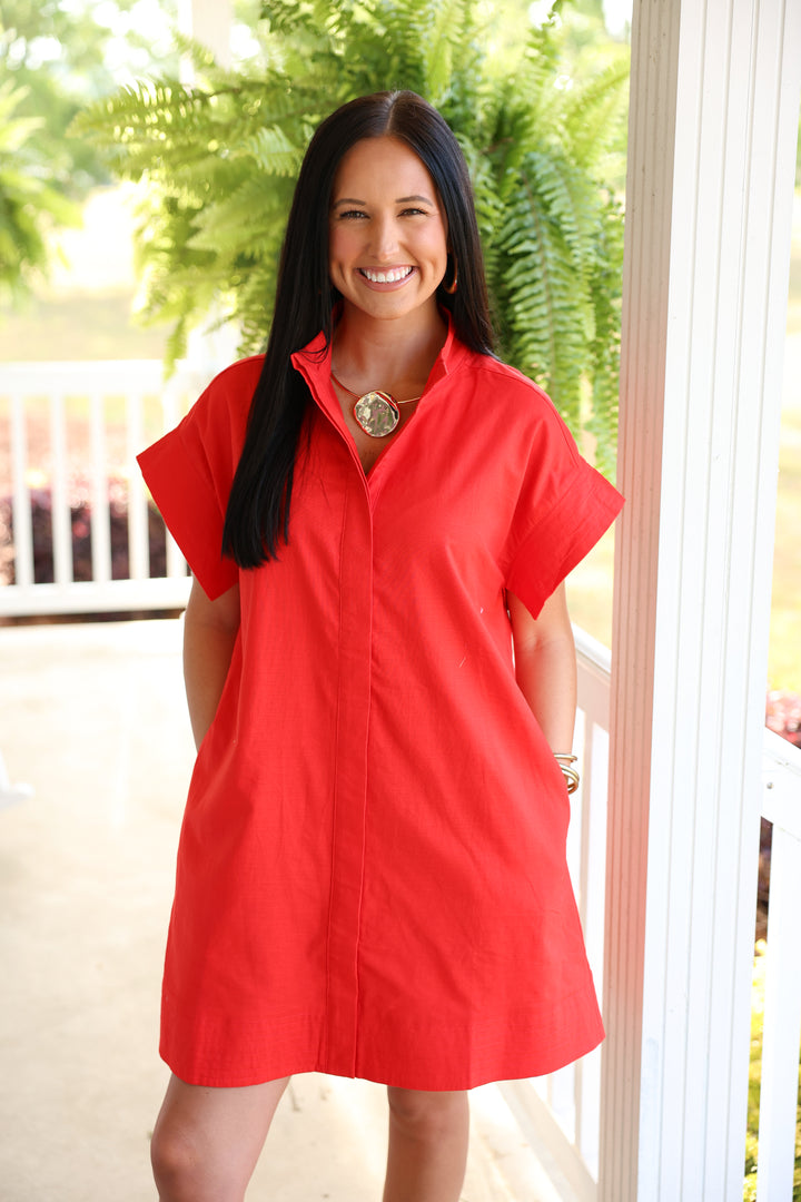 Easy Living Mini Dress "Red"