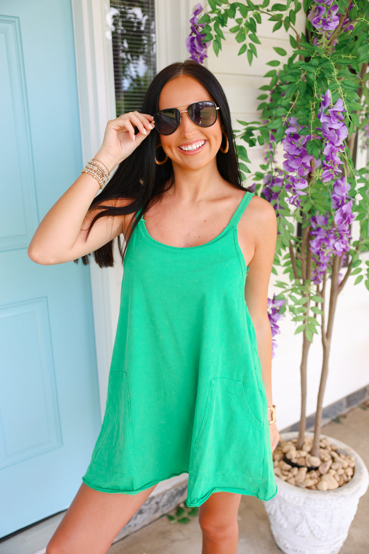 Summer Movement Mini Dress "Green"