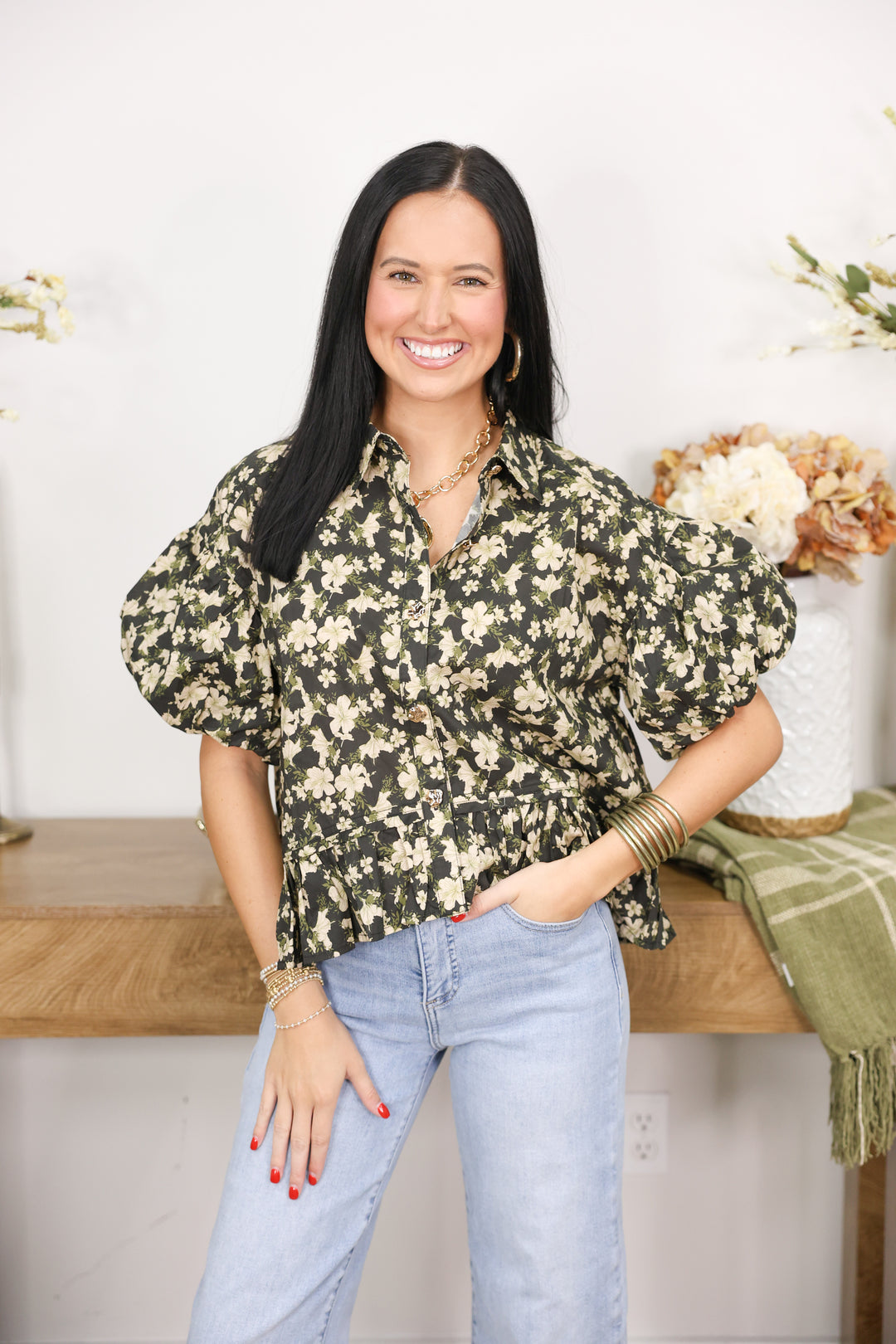 Bloom & Bliss Top "Black"