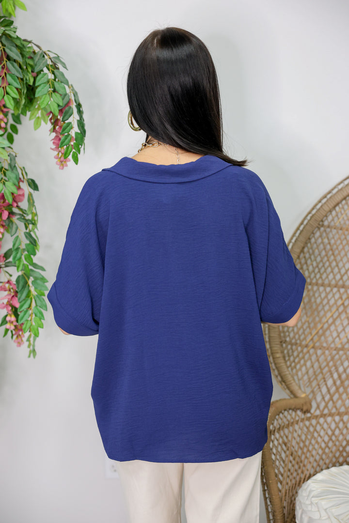 Effortless Style Top "Navy"