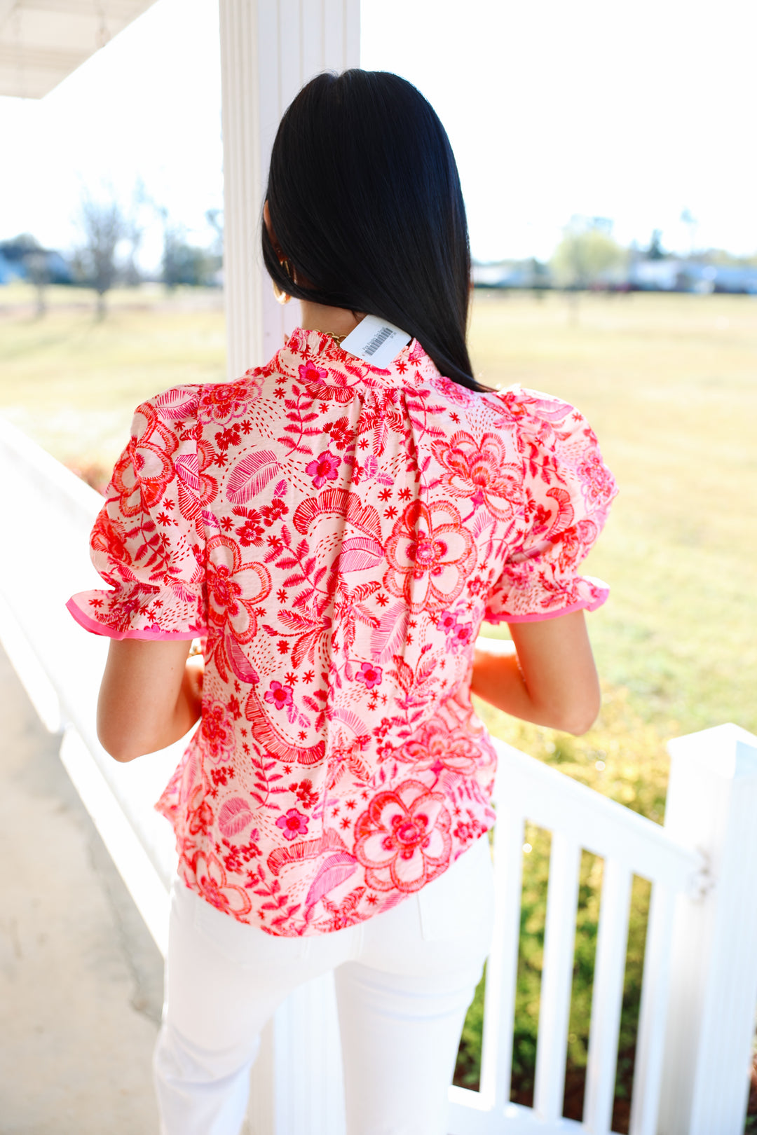 Pink Paisley Top