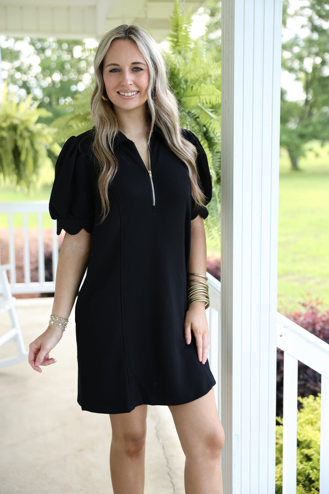 The Palm Breeze Dress "Black"