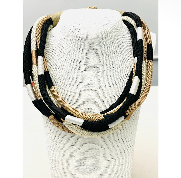 "Original" Slub 8 Strand "Black Multi"